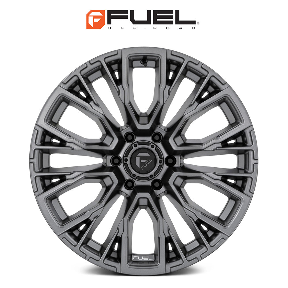 トヨタ ランドクルーザー用 フューエル リーバー 20x9J ET 20 フロント、リア マットガンメタル ホイール４本セット　Fuel REBAR 20X9 6X5.5 106 GD +20 (消費税、送料込み)
