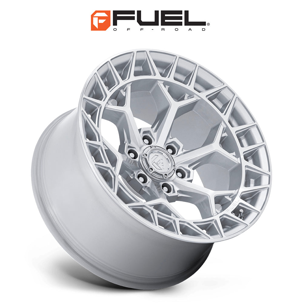 トヨタ ランドクルーザー用 フューエル チャージャー 20x9J ET 20 フロント、リア グロスシルバー（マシニング加工済みフェイス）ホイール４本セット　Fuel CHARGER 20X9 6X5.5 106 +20 G-SLV-MCH (消費税、送料込み)