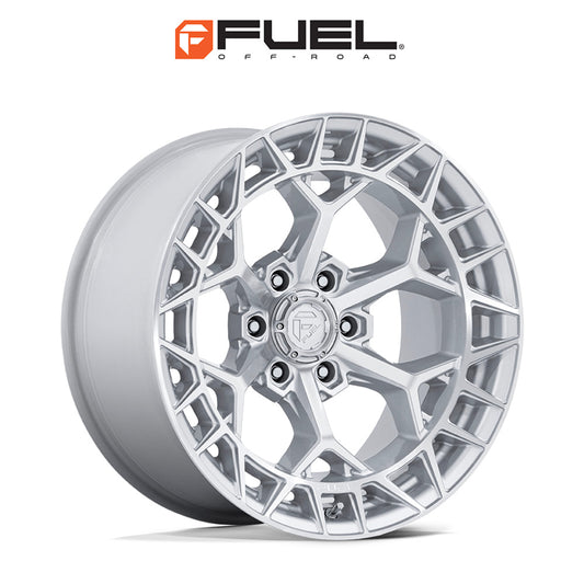 トヨタ ランドクルーザー用 フューエル チャージャー 20x9J ET 20 フロント、リア グロスシルバー（マシニング加工済みフェイス）ホイール４本セット　Fuel CHARGER 20X9 6X5.5 106 +20 G-SLV-MCH (消費税、送料込み)