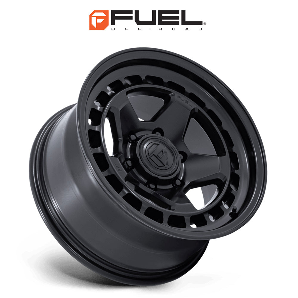 トヨタ ランドクルーザー用 フューエル コア 17x8.5J ET 25 フロント、リア マットブラック フローフォームホイール４本セット　Fuel CORE 17X8.5 6X5.5 106 +25 M-BLK (消費税、送料込み)