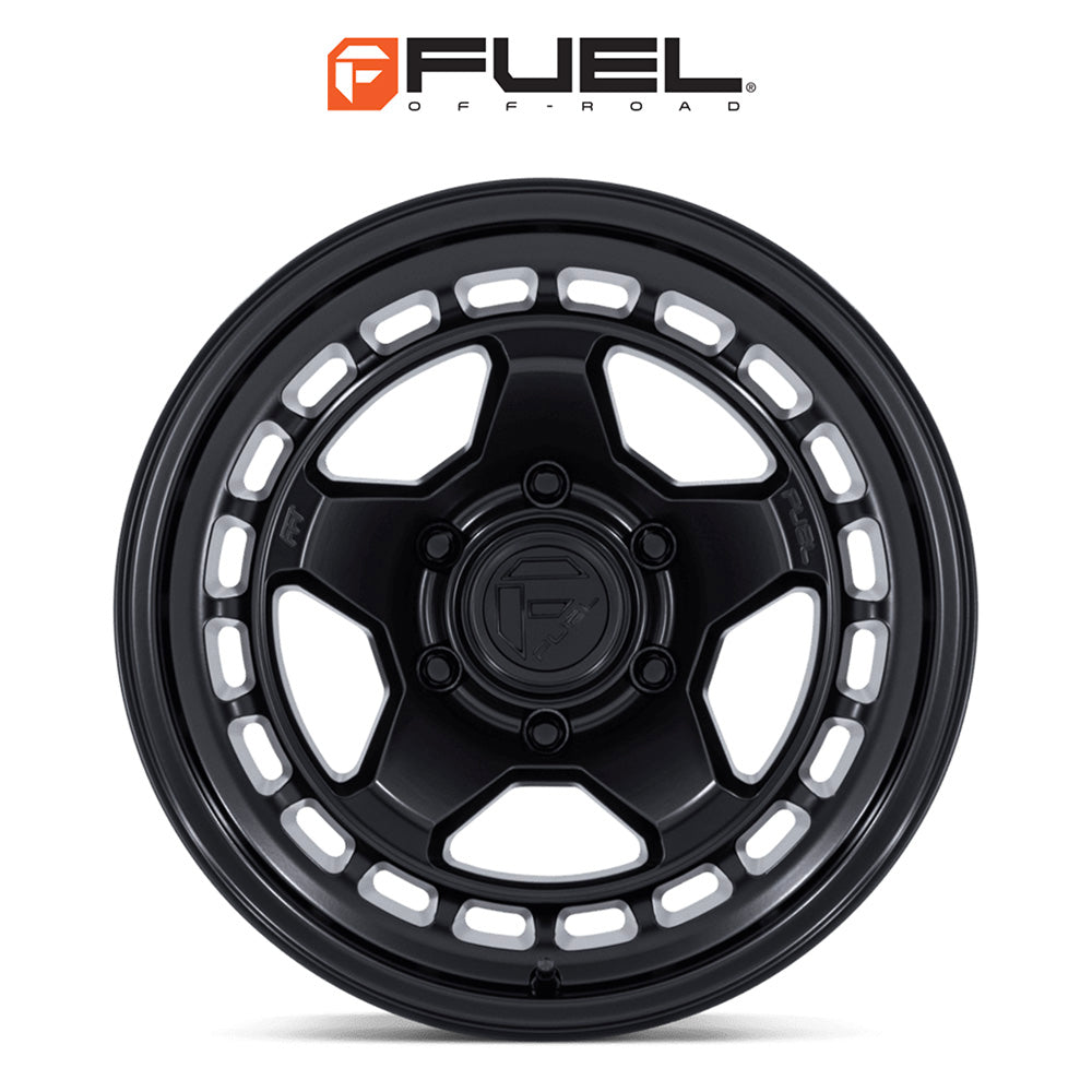 トヨタ ランドクルーザー用 フューエル コア 17x8.5J ET 25 フロント、リア マットブラック フローフォームホイール４本セット　Fuel CORE 17X8.5 6X5.5 106 +25 M-BLK (消費税、送料込み)