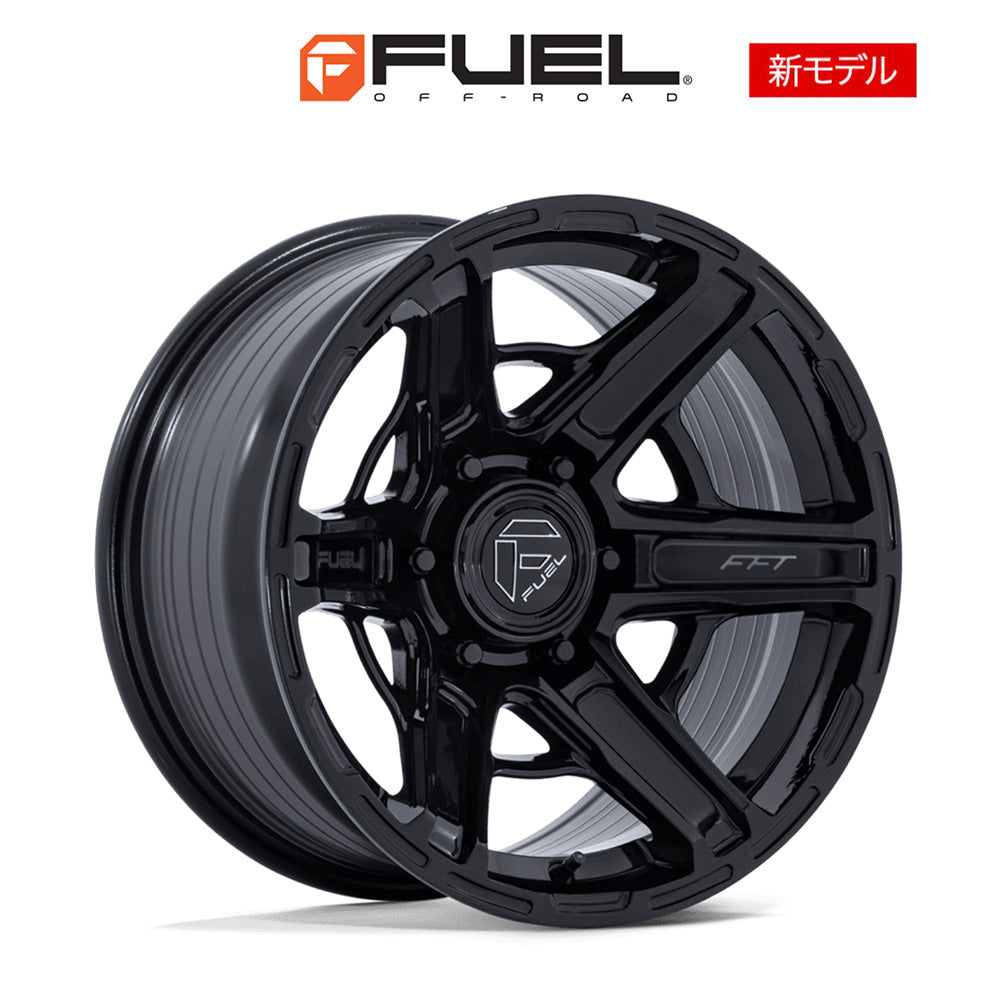 トヨタ ランドクルーザー用 フューエル ギャンビット 17x8.5J ET 25 フロント、リア グロスブラック フリーフォームホイール４本セット　Fuel GAMBIT 17X8.5 6X5.5 106 +25 G-BLK (消費税、送料込み)