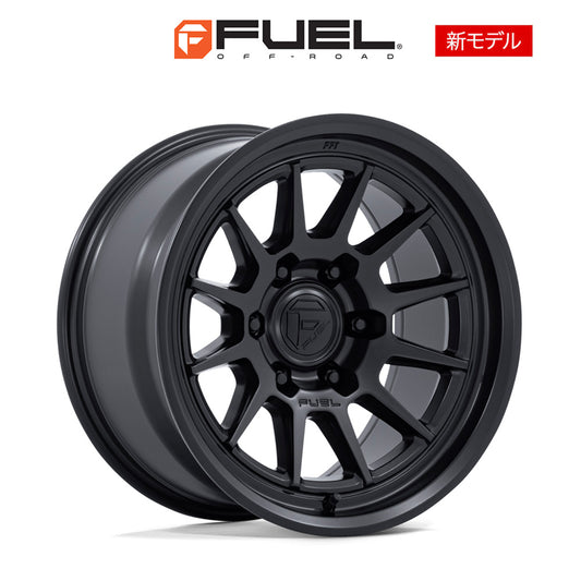 トヨタ ランドクルーザー用 フューエル スパー 17x8.5J ET 25 フロント、リア マットブラック フローフォームホイール４本セット　Fuel SPUR 17X8.5 6X5.5 106 +25 M-BLK (消費税、送料込み)