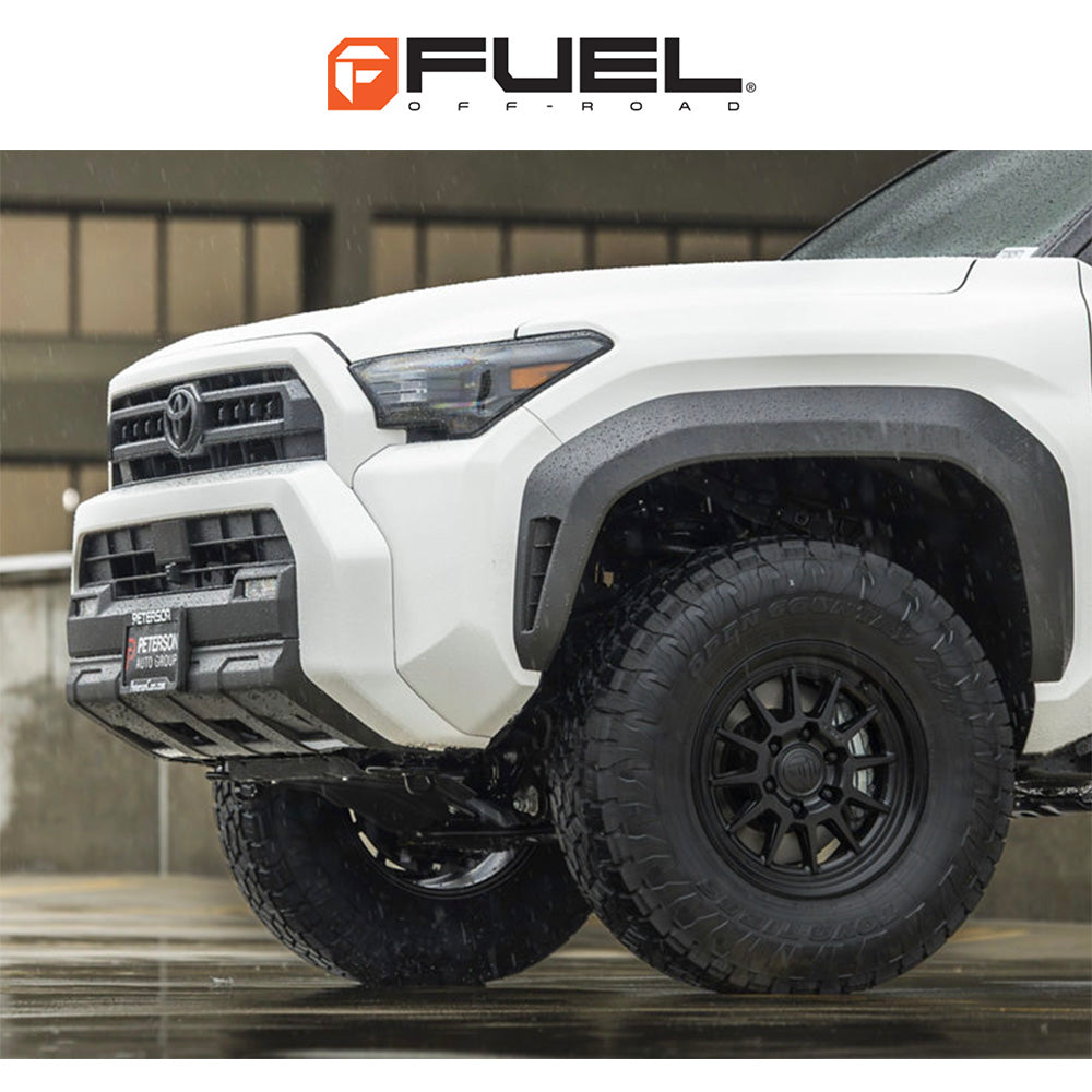 トヨタ ランドクルーザー用 フューエル スパー 17x8.5J ET 25 フロント、リア マットブラック フローフォームホイール４本セット　Fuel SPUR 17X8.5 6X5.5 106 +25 M-BLK (消費税、送料込み)