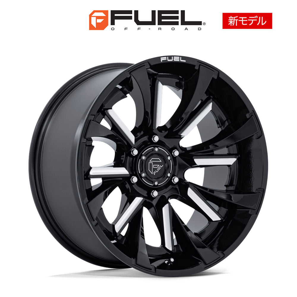 トヨタ ランドクルーザー用 フューエル タントラム 20x9J ET 20 フロント、リア グロスブラックミルド ホイール４本セット　Fuel TANTRUM 20X9 6X5.5 106 +20 G-BLK-MILL (消費税、送料込み)
