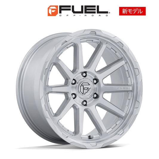 トヨタ ランドクルーザー用 フューエル サーキット 17x8.5J ET 25 フロント、リア グロスシルバーマシンドフェイス ホイール４本セット　Fuel CIRCUIT 17X8.5 6X5.5 106 +25 G-SLV-MCH (消費税、送料込み)
