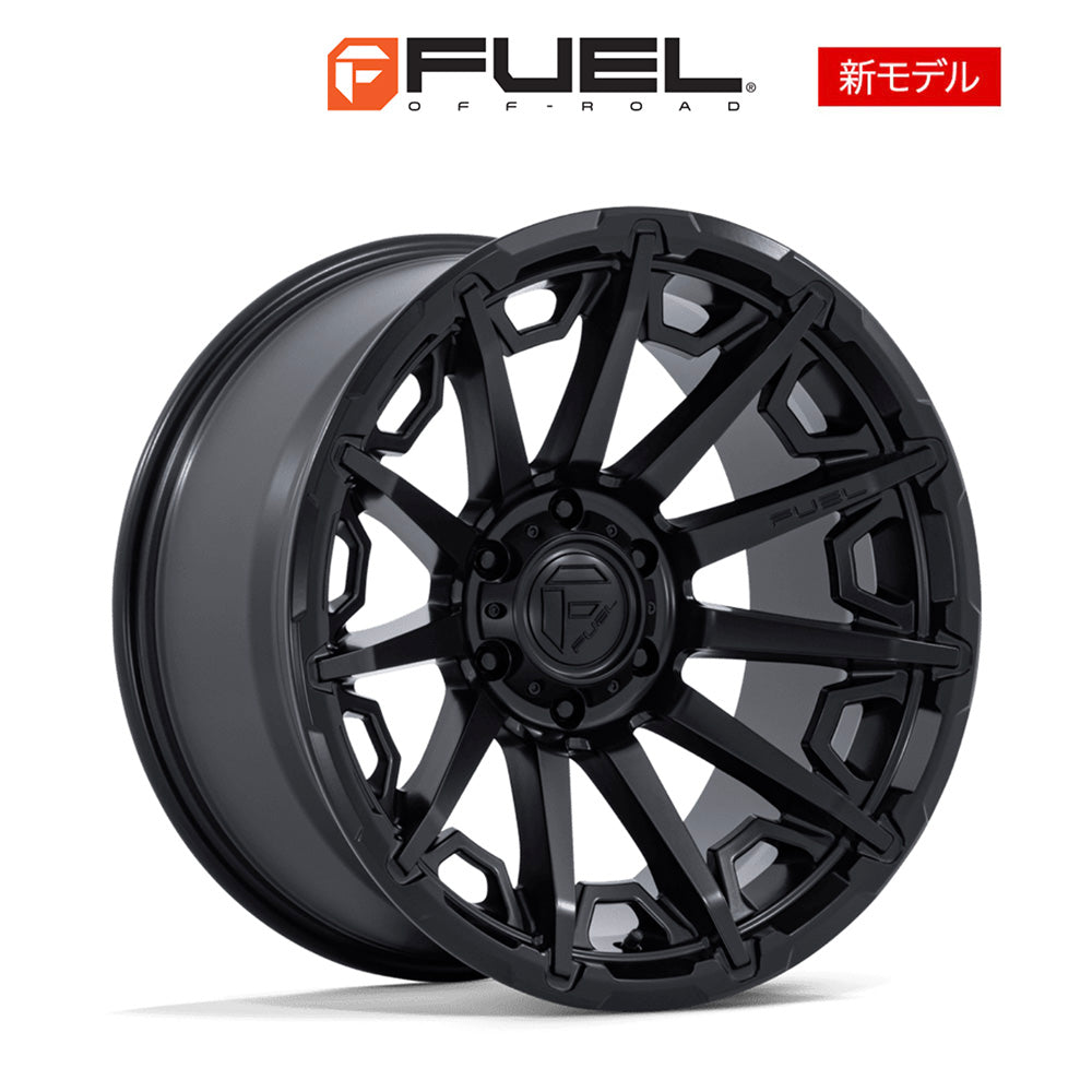 トヨタ ランドクルーザー用 フューエル グリップ 20x9J ET 20 フロント、リア ブラックアウト ホイール４本セット　Fuel GRIP 20X9 6X5.5 106 +20 BLK-OUT (消費税、送料込み)