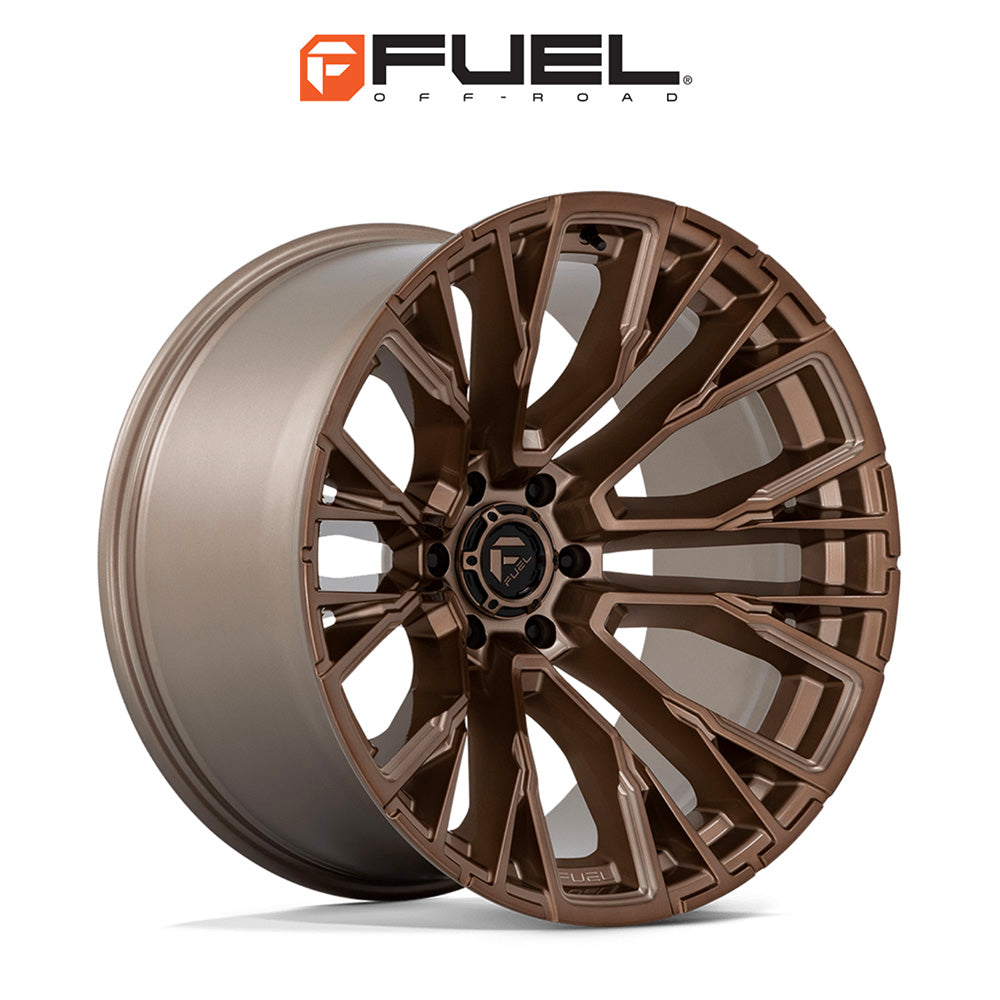 トヨタ ランドクルーザー用 フューエル リーバー 20x9J ET 20 フロント、リア プラチナブロンズミルド ホイール４本セット　Fuel REBAR 20X9 6X5.5 106 ZE +20 (消費税、送料込み)
