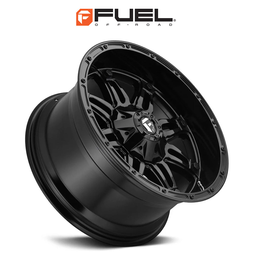 トヨタ ランドクルーザー用 フューエル ホステージ 20x9J ET 20 フロント、リア グロスブラック ホイール４本セット　Fuel HOSTAGE 20X9 6X135/5.5 106.1 BL +20 (消費税、送料込み)