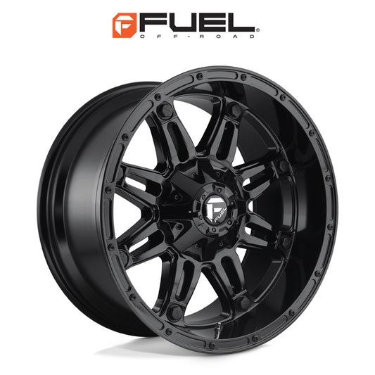 トヨタ ランドクルーザー用 フューエル ホステージ 20x9J ET 20 フロント、リア グロスブラック ホイール４本セット　Fuel HOSTAGE 20X9 6X135/5.5 106.1 BL +20 (消費税、送料込み)