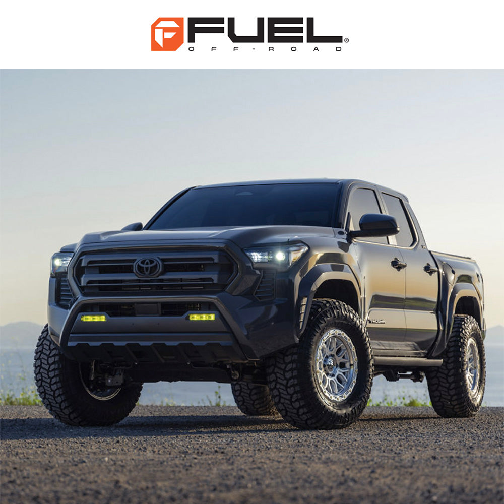 トヨタ ランドクルーザー用 フューエル サージ 18x9J ET 20 フロント、リア グロスシルバー(マシニング加工済みフェイス) ホイール４本セット　Fuel SURGE 18X9 6X5.5 106 +20 G-SLV-MCH (消費税、送料込み)