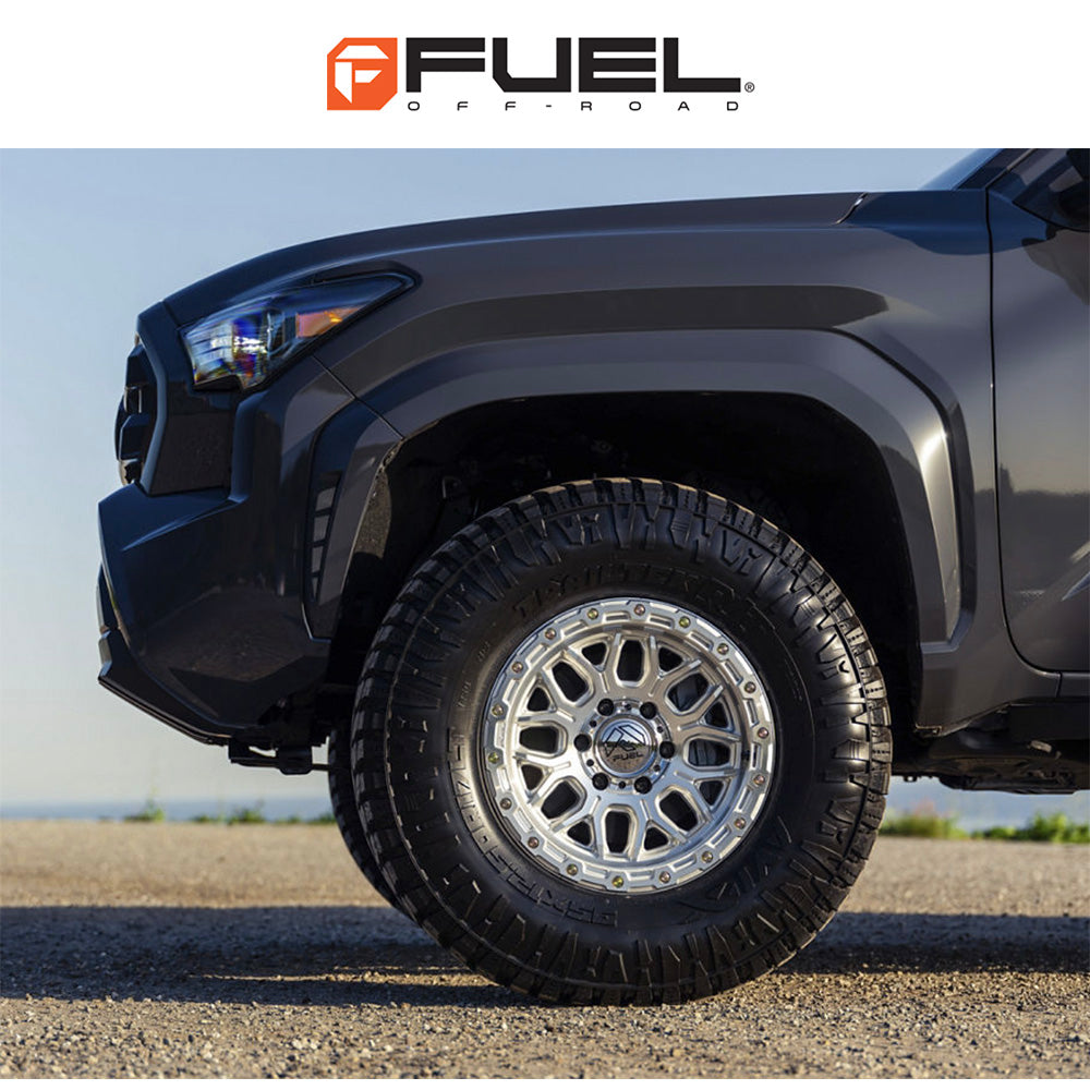 トヨタ ランドクルーザー用 フューエル サージ 18x9J ET 20 フロント、リア グロスシルバー(マシニング加工済みフェイス) ホイール４本セット　Fuel SURGE 18X9 6X5.5 106 +20 G-SLV-MCH (消費税、送料込み)