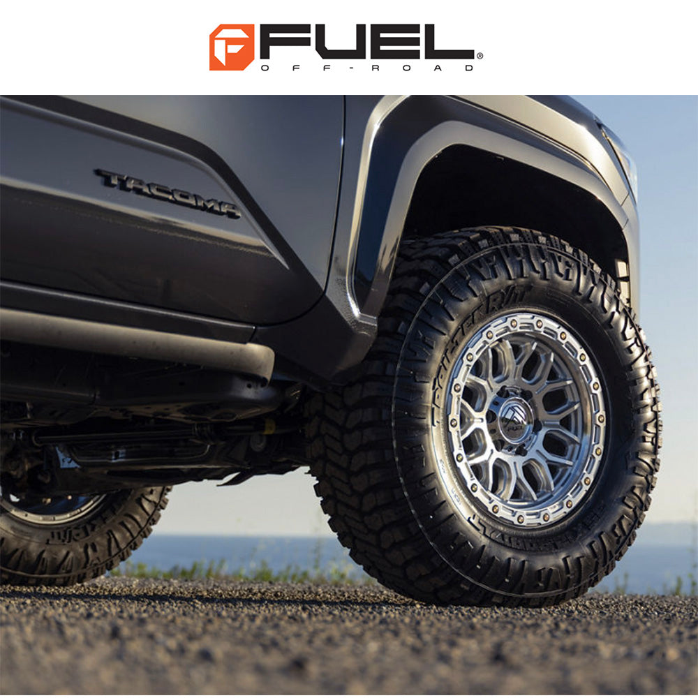 トヨタ ランドクルーザー用 フューエル サージ 18x9J ET 20 フロント、リア グロスシルバー(マシニング加工済みフェイス) ホイール４本セット　Fuel SURGE 18X9 6X5.5 106 +20 G-SLV-MCH (消費税、送料込み)