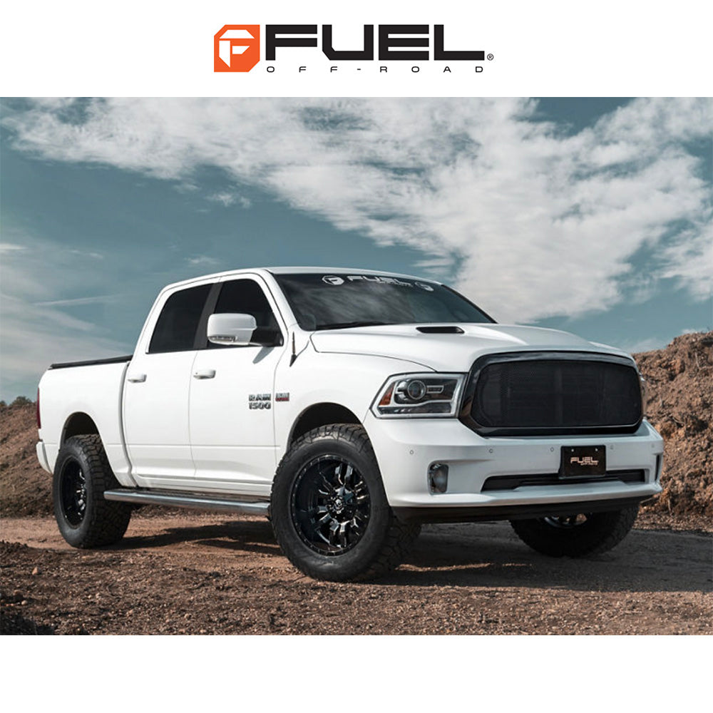 トヨタ ランドクルーザー用 フューエル スレッジ 20x9J ET 19 フロント、リア グロスブラックミルド ホイール４本セット　Fuel SLEDGE 20X9 6X135/5.5 106.1 NBL +19 (消費税、送料込み)