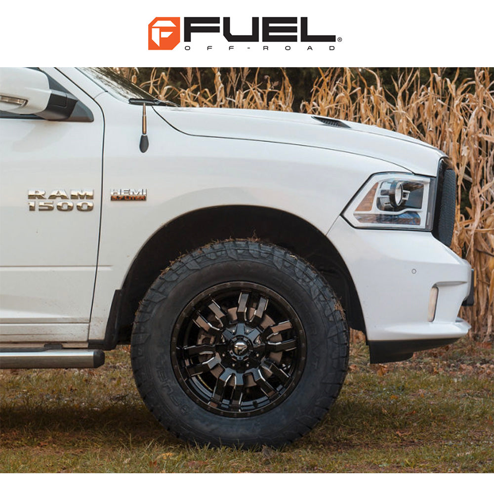 トヨタ ランドクルーザー用 フューエル スレッジ 20x9J ET 19 フロント、リア グロスブラックミルド ホイール４本セット　Fuel SLEDGE 20X9 6X135/5.5 106.1 NBL +19 (消費税、送料込み)