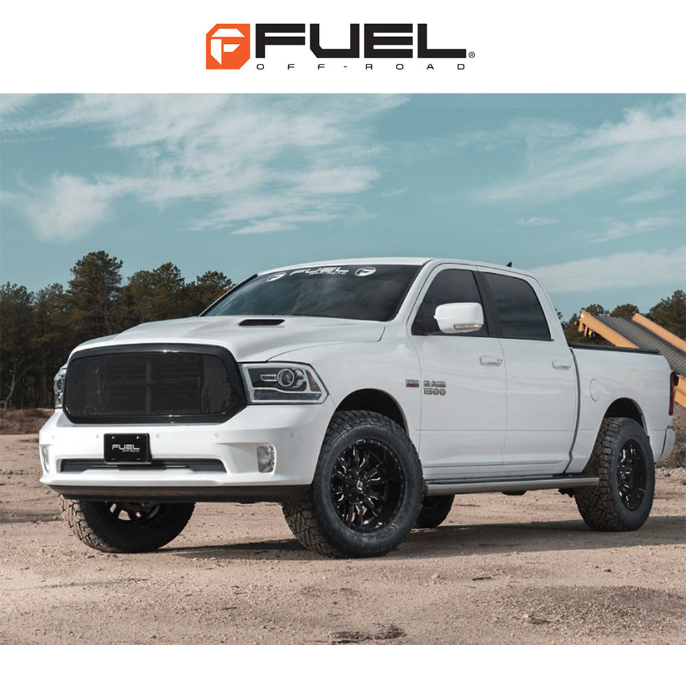 トヨタ ランドクルーザー用 フューエル スレッジ 20x9J ET 19 フロント、リア グロスブラックミルド ホイール４本セット　Fuel SLEDGE 20X9 6X135/5.5 106.1 NBL +19 (消費税、送料込み)