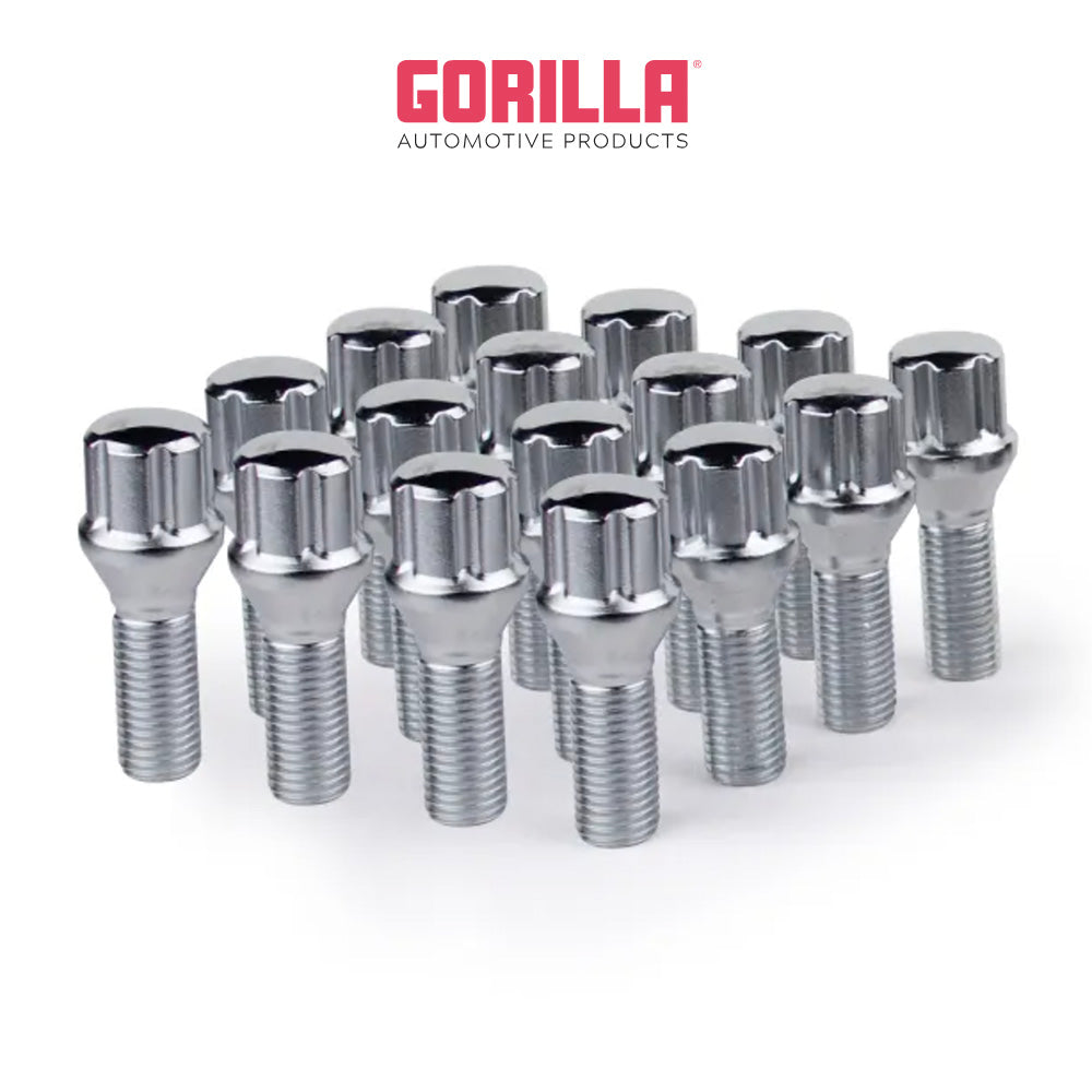 トヨタ GR スープラ用 ５穴 14-1.25 スプラインボルト クローム 27MM ２０個セット 5LUG 14-1.25 SPLINE BOLT WIK CHR 27MM (送料無料)
