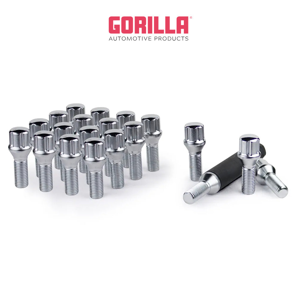 トヨタ GR スープラ用 ５穴 14-1.25 スプラインボルト クローム 27MM ２０個セット 5LUG 14-1.25 SPLINE BOLT WIK CHR 27MM (送料無料)