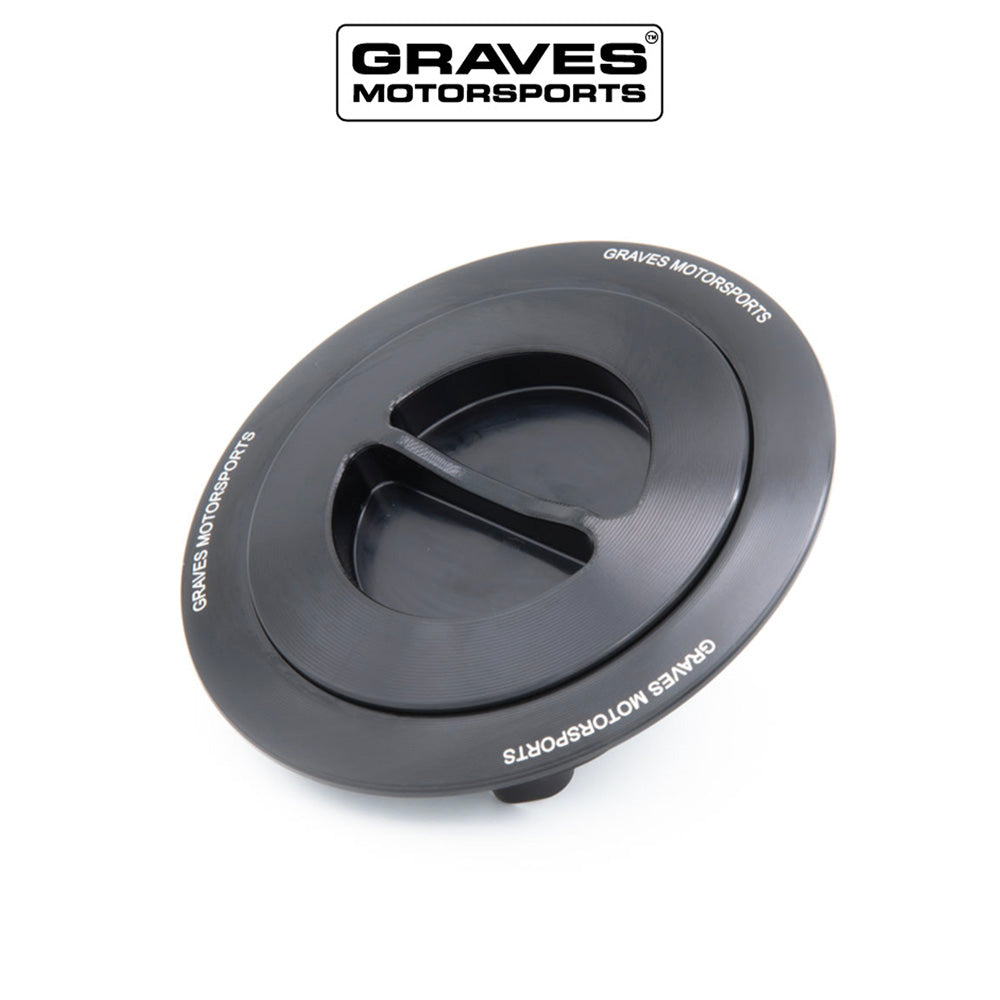 2018-2025年式 カワサキ Ｎｉｎｊａ ＺＸ－６Ｒ用 グレイブス モータースポーツ製ツイストオン/オフ式ガソリンキャップ　Graves Motorsports Kawasaki Gas Cap - Multi Fitment (消費税、送料込み)