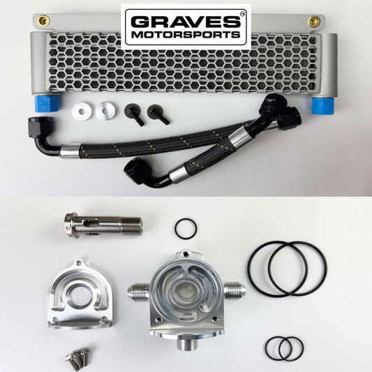 カワサキ Ｎｉｎｊａ ＺＸ－４ＲＲ用 グレイブス モータースポーツ製オイルクーラーキット　Kawasaki ZX-4RR ZX-4R Oil Cooler Kit (消費税、送料込み)