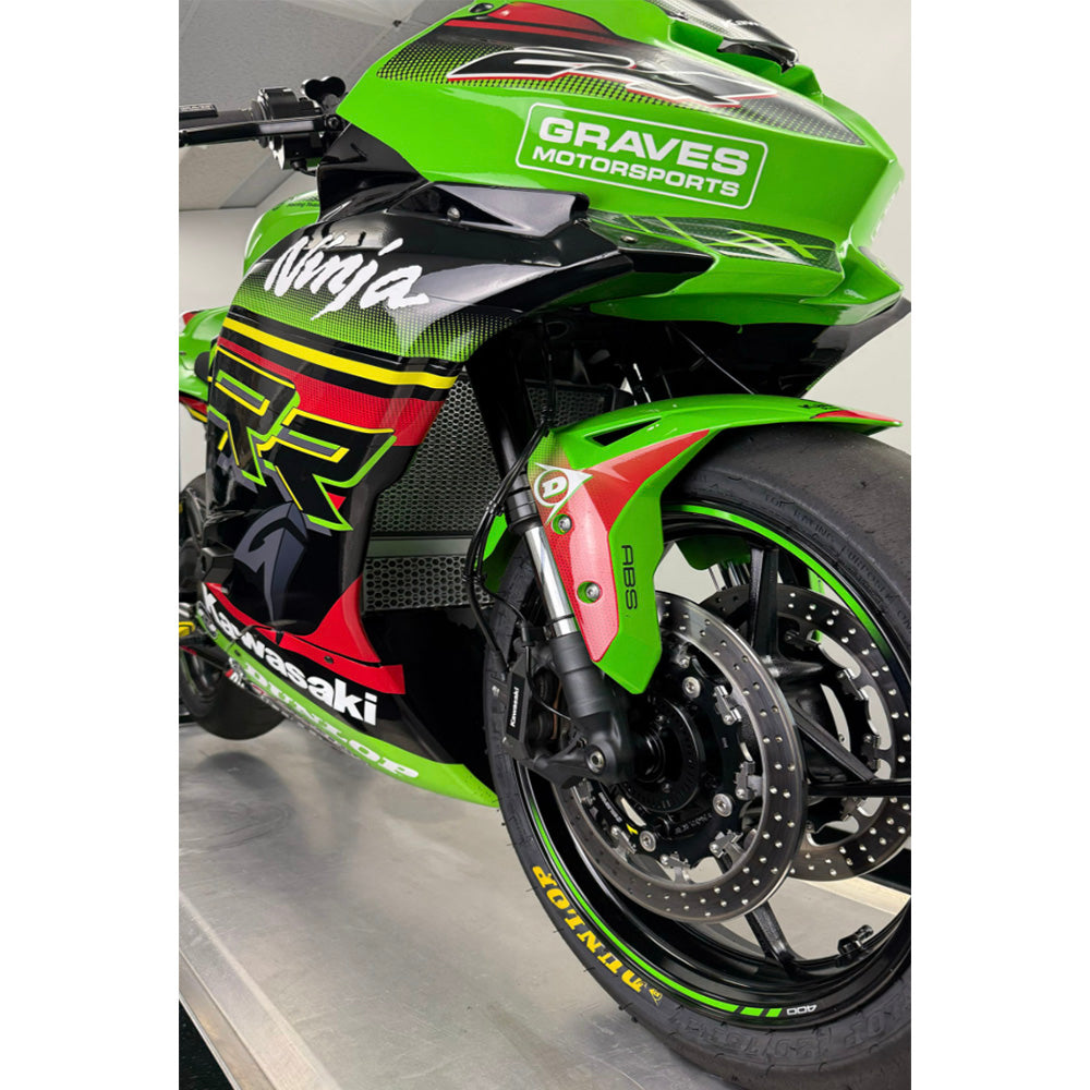 カワサキ Ｎｉｎｊａ ＺＸ－４ＲＲ用 グレイブス モータースポーツ製オイルクーラーキット　Kawasaki ZX-4RR ZX-4R Oil Cooler Kit (消費税、送料込み)