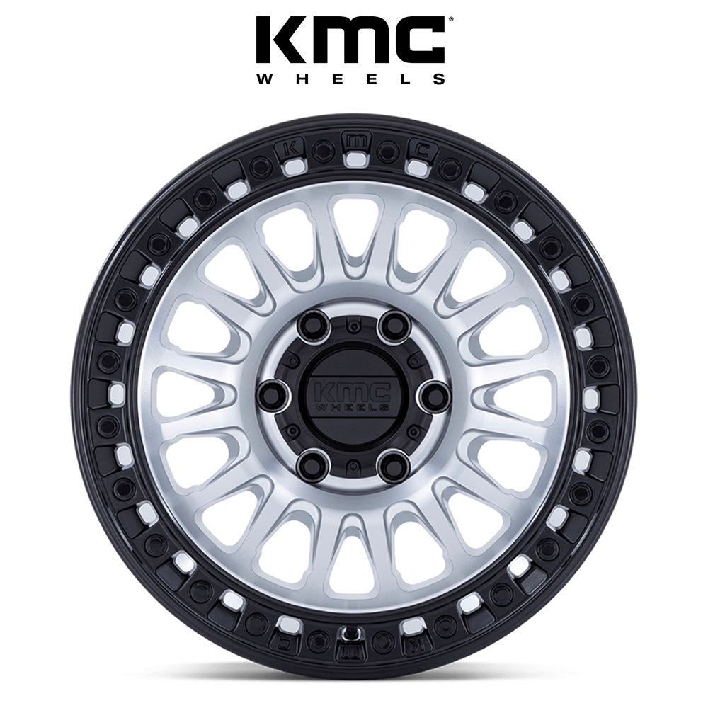 トヨタ ランドクルーザー用 KMC IMS 18x9J ET 30 フロント、リア マシン加工マットブラックリップ ホイール４本セット　KMC IMS 18X9 6X5.5 106 +30 MACH-BLK-LP (消費税、送料込み)