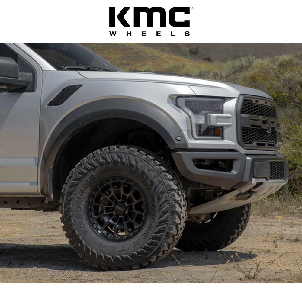 トヨタ ランドクルーザー用 KMC サミット 17x8.5J ET 18 フロント、リア サテンブラック グレーティント ホイール４本セット　KMC KM718 17X8.5 6X5.5 S-BLK GTCC 18MM (消費税、送料込み)
