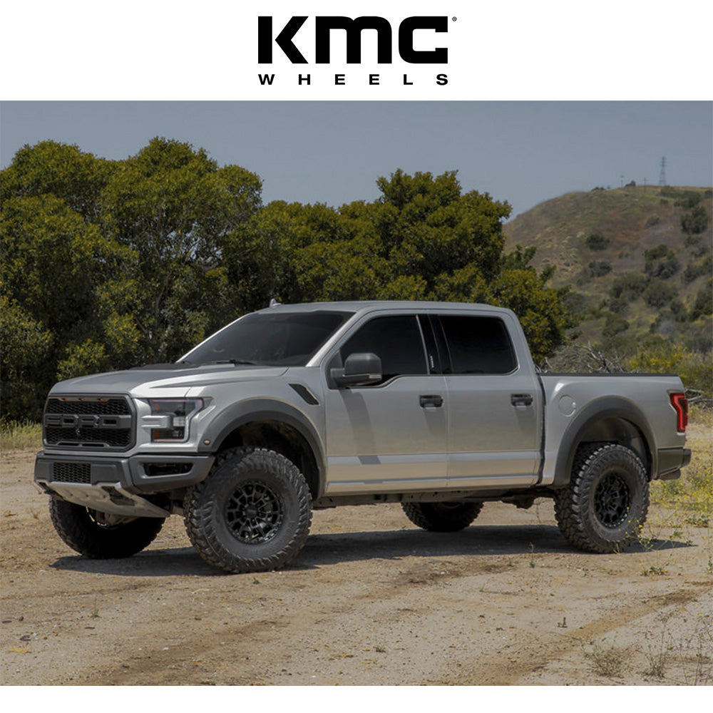 トヨタ ランドクルーザー用 KMC サミット 17x8.5J ET 18 フロント、リア サテンブラック グレーティント ホイール４本セット　KMC KM718 17X8.5 6X5.5 S-BLK GTCC 18MM (消費税、送料込み)