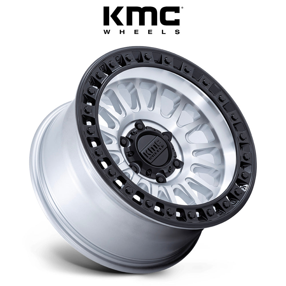 トヨタ ランドクルーザー用 KMC IMS 18x9J ET 30 フロント、リア マシン加工マットブラックリップ ホイール４本セット　KMC IMS 18X9 6X5.5 106 +30 MACH-BLK-LP (消費税、送料込み)