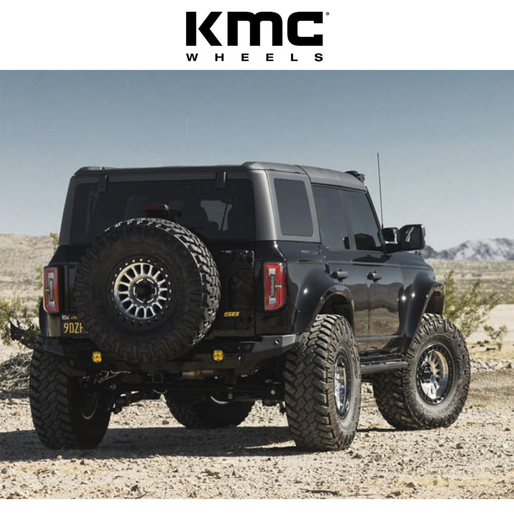 トヨタ ランドクルーザー用 KMC IMS 18x9J ET 30 フロント、リア マシン加工マットブラックリップ ホイール４本セット　KMC IMS 18X9 6X5.5 106 +30 MACH-BLK-LP (消費税、送料込み)