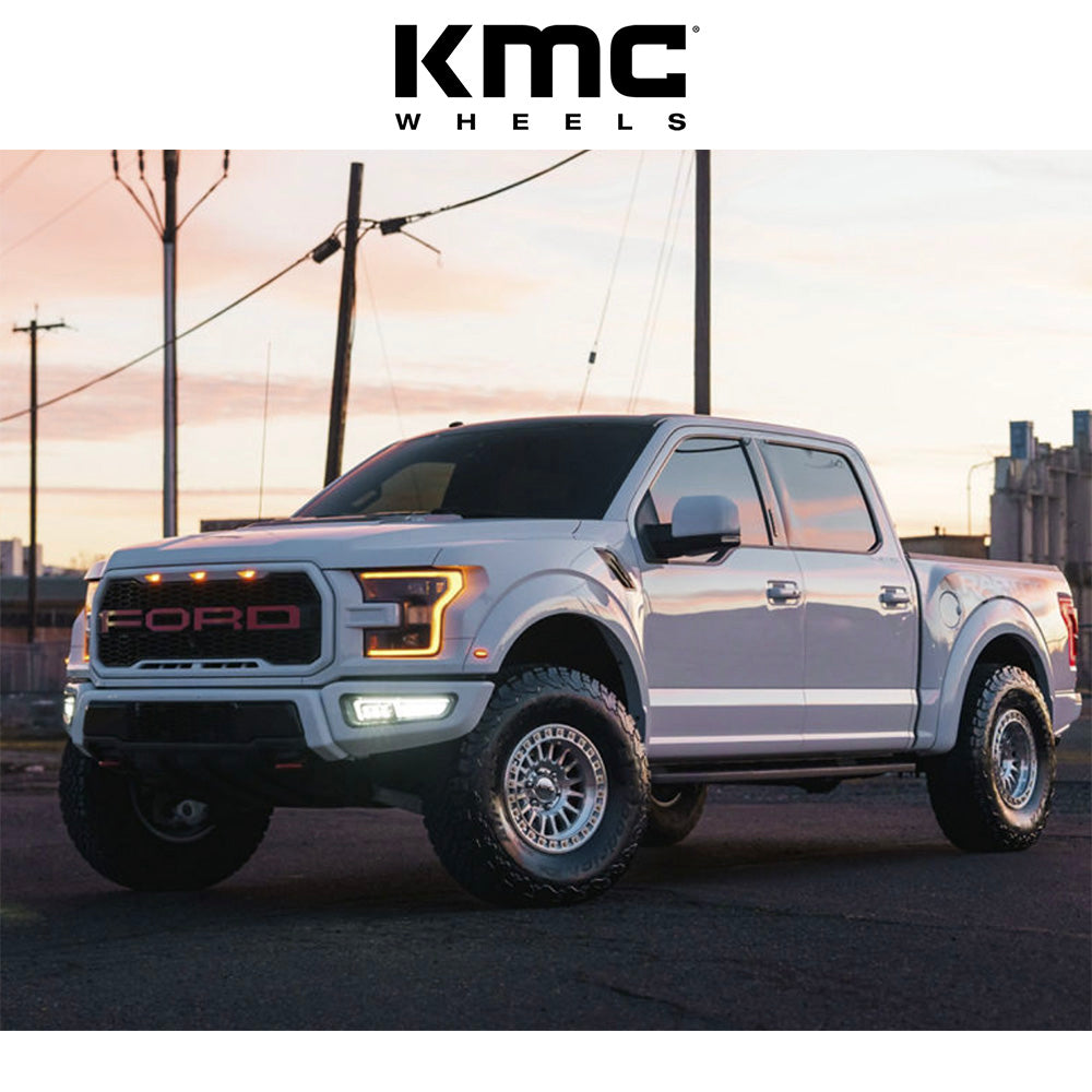 トヨタ ランドクルーザー用 KMC IMS 18x9J ET 30 フロント、リア グロスシルバーマシンドフェイス ホイール４本セット　KMC IMS 18X9 6X5.5 106 +30 G-SLV MACH-FC (消費税、送料込み)