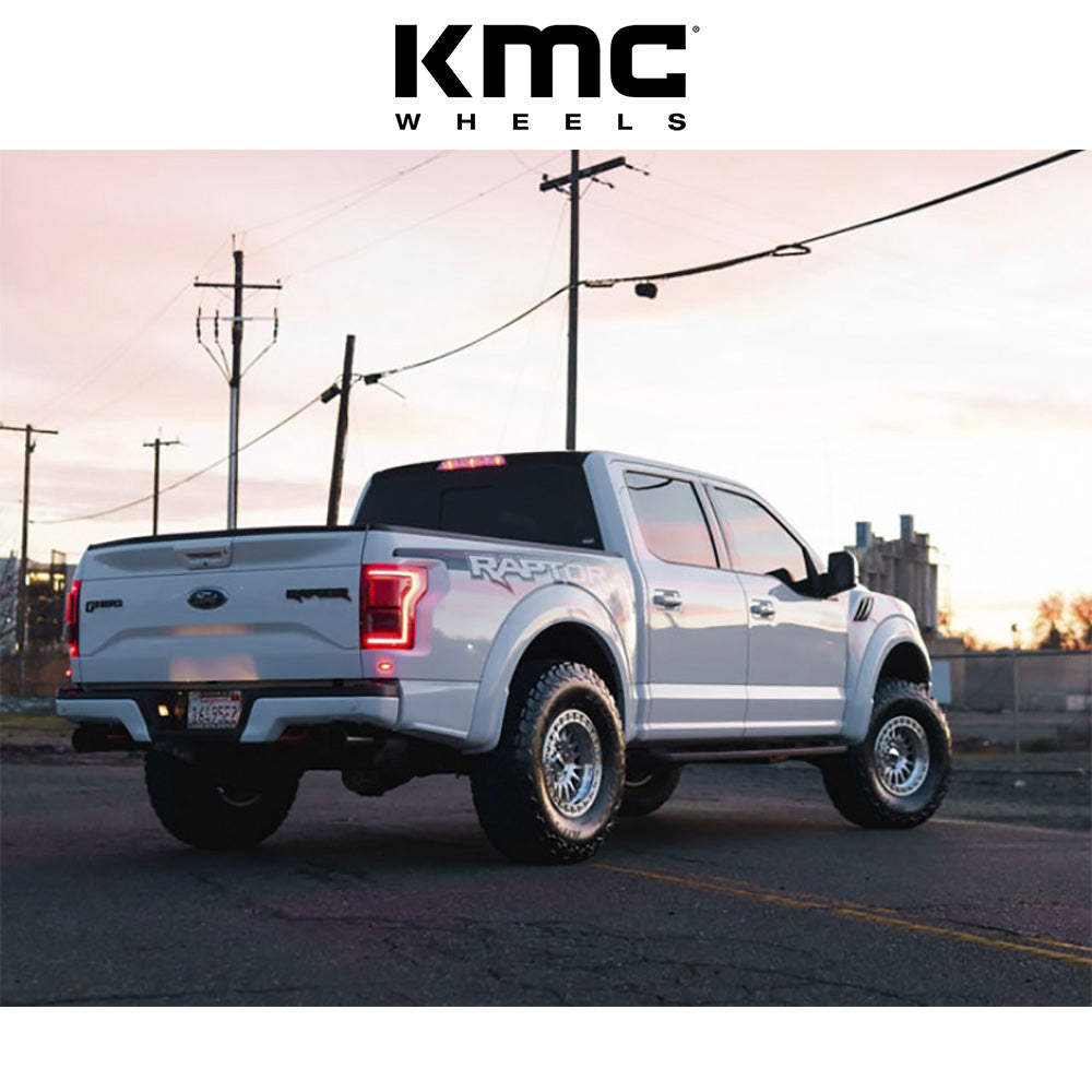 トヨタ ランドクルーザー用 KMC IMS 18x9J ET 30 フロント、リア グロスシルバーマシンドフェイス ホイール４本セット　KMC IMS 18X9 6X5.5 106 +30 G-SLV MACH-FC (消費税、送料込み)