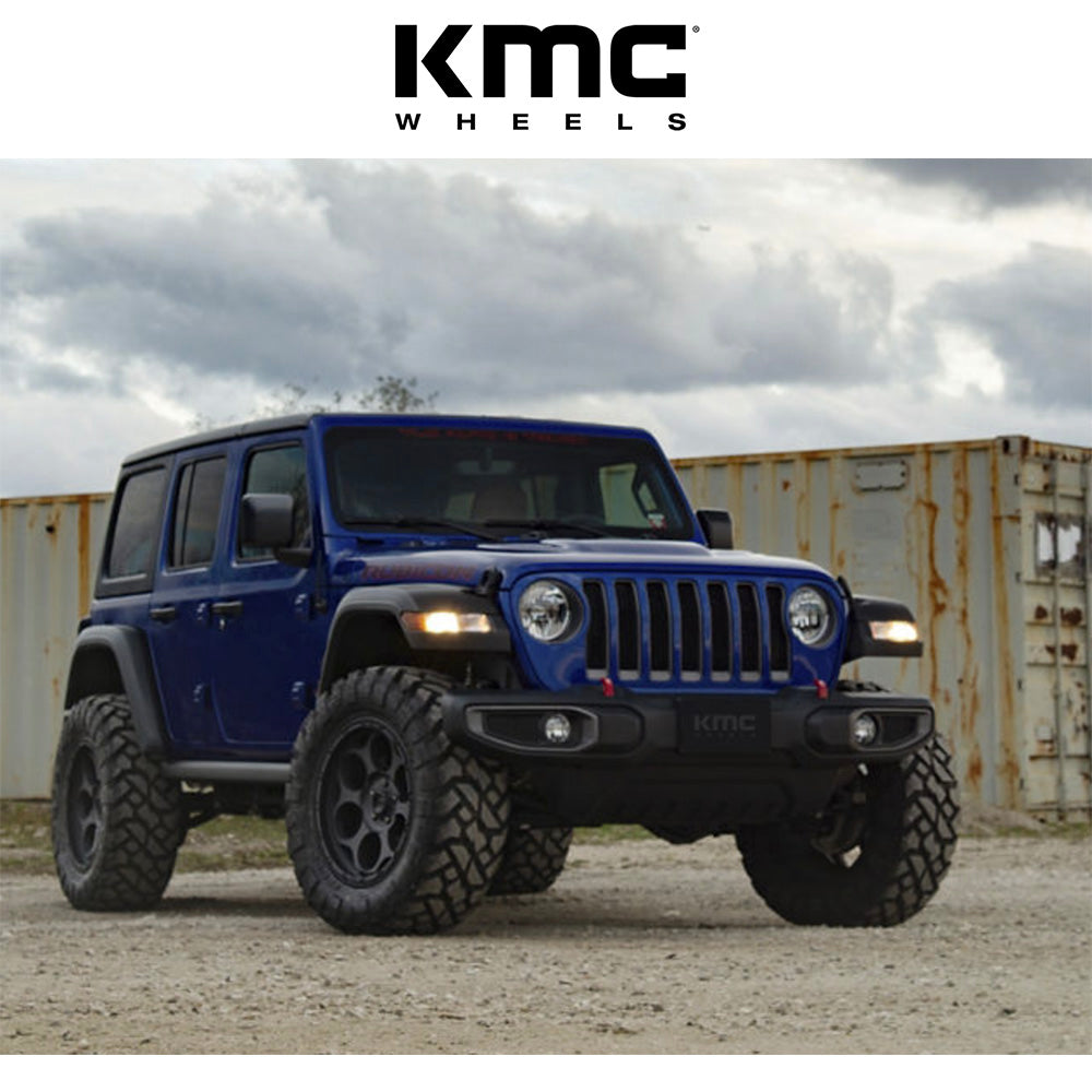 トヨタ ランドクルーザー用 KMC ダーティハリー 17x8.5J ET 18 フロント、リア テクスチャードブラック ホイール４本セット　KMC KM541 17X8.5 6X5.5 T-BLK 18MM (消費税、送料込み)