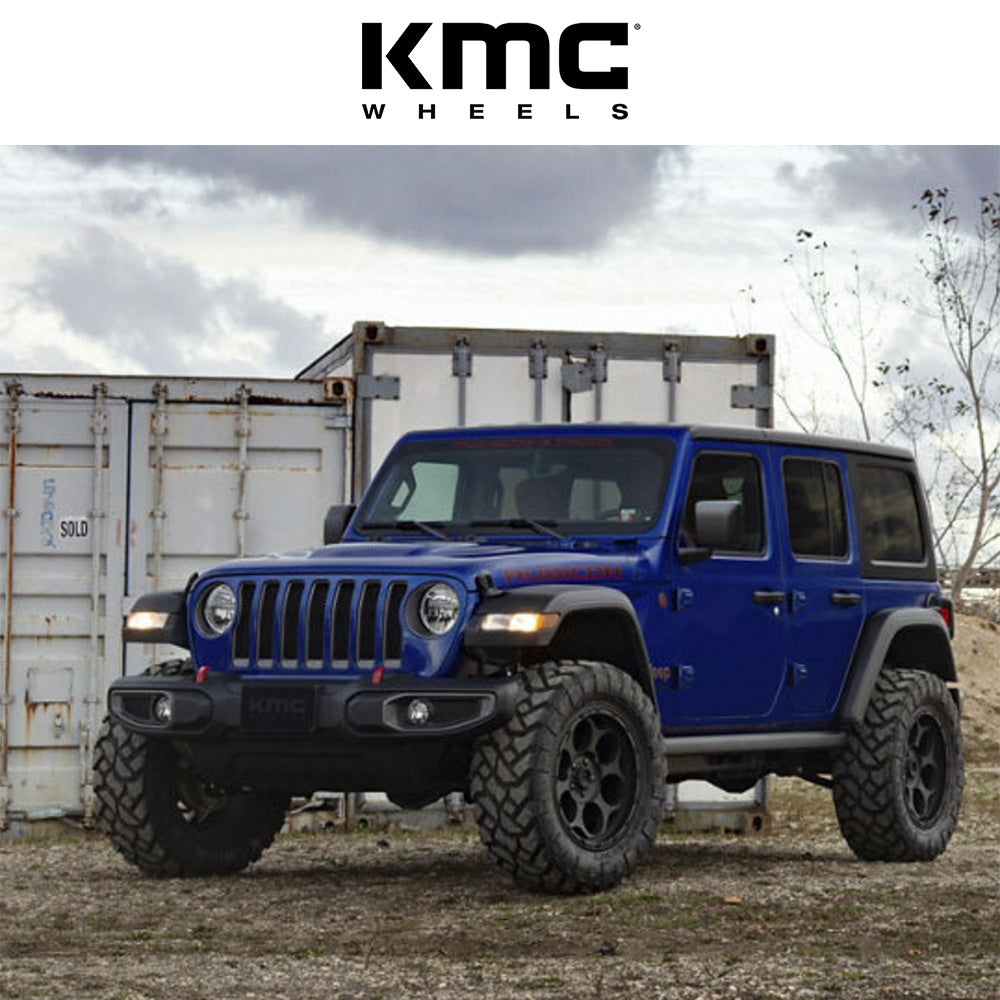 トヨタ ランドクルーザー用 KMC ダーティハリー 17x8.5J ET 18 フロント、リア テクスチャードブラック ホイール４本セット　KMC KM541 17X8.5 6X5.5 T-BLK 18MM (消費税、送料込み)