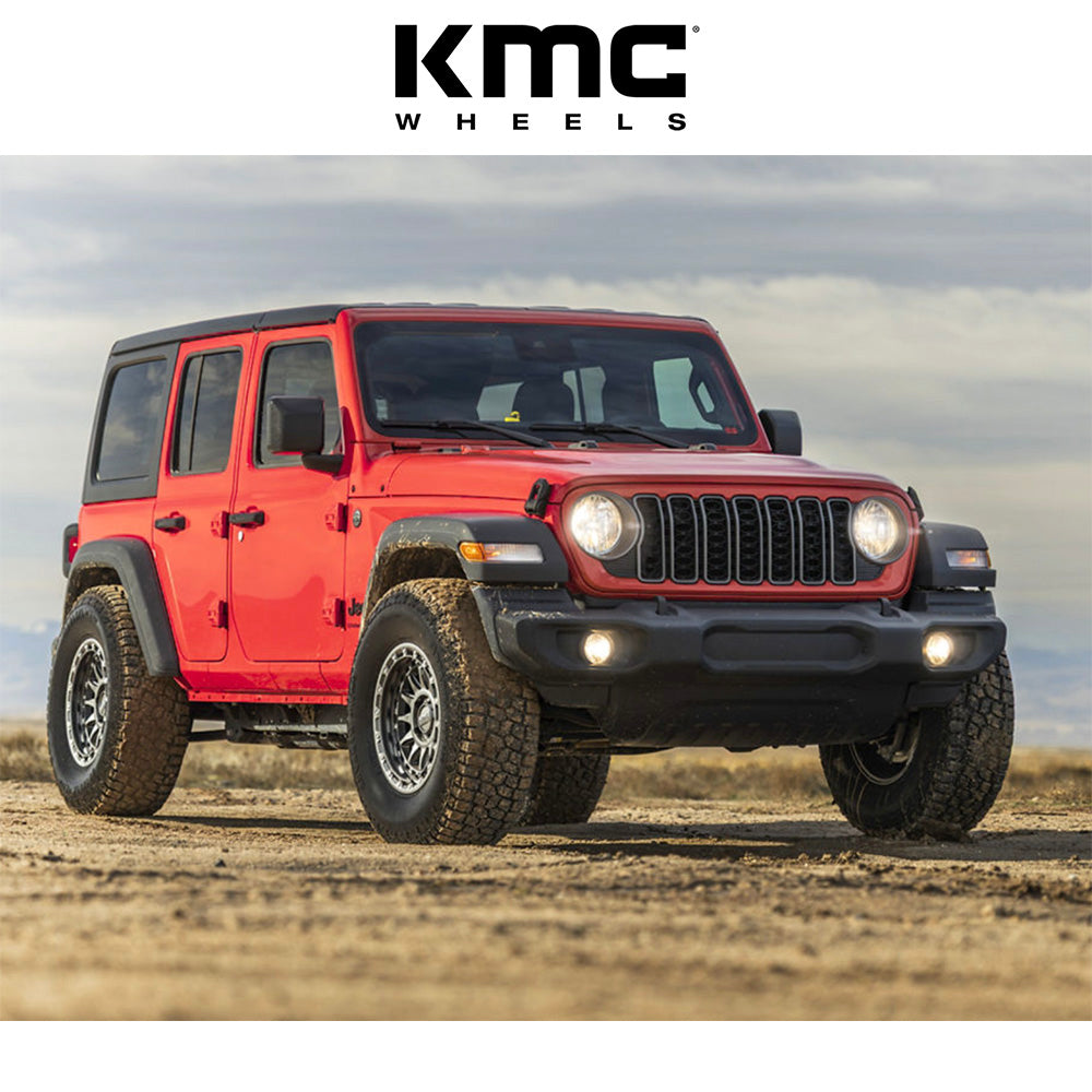 トヨタ ランドクルーザー用 KMC クラクス 17x8.5J ET 25 フロント、リア グロスガンメタル ホイール４本セット　KMC CRUX 17X8.5 6X5.5 106 +25 G-GNMTL (消費税、送料込み)