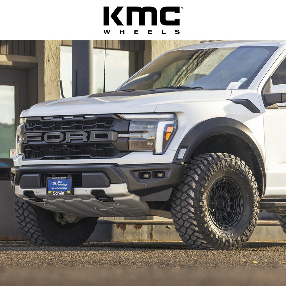 トヨタ ランドクルーザー用 KMC クラクス 17x8.5J ET 25 フロント、リア ブラックアウト ホイール４本セット　KMC CRUX 17X8.5 6X5.5 106 +25 BLK-OUT (消費税、送料込み)