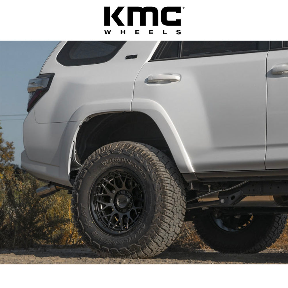 トヨタ ランドクルーザー用 KMC テクニク 17x8.5J ET 18 フロント、リア サテンブラック ホイール４本セット　KMC KM722 17X8.5 6X5.5 S-BLK 18MM (消費税、送料込み)