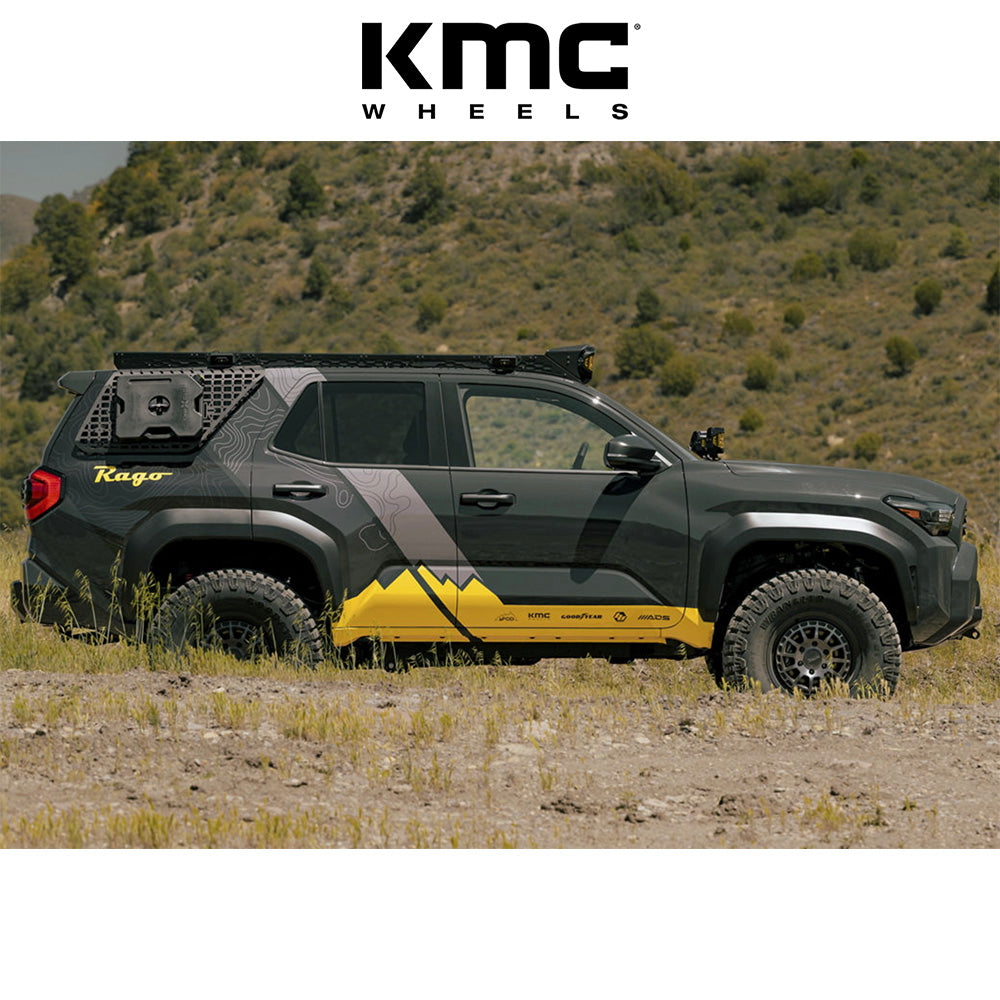トヨタ ランドクルーザー用 KMC キャニオン 17x8J ET 35 フロント、リア サテンブラック ホイール４本セット　KMC KM719 17X8 6X5.5 S-BLK 35MM (消費税、送料込み)