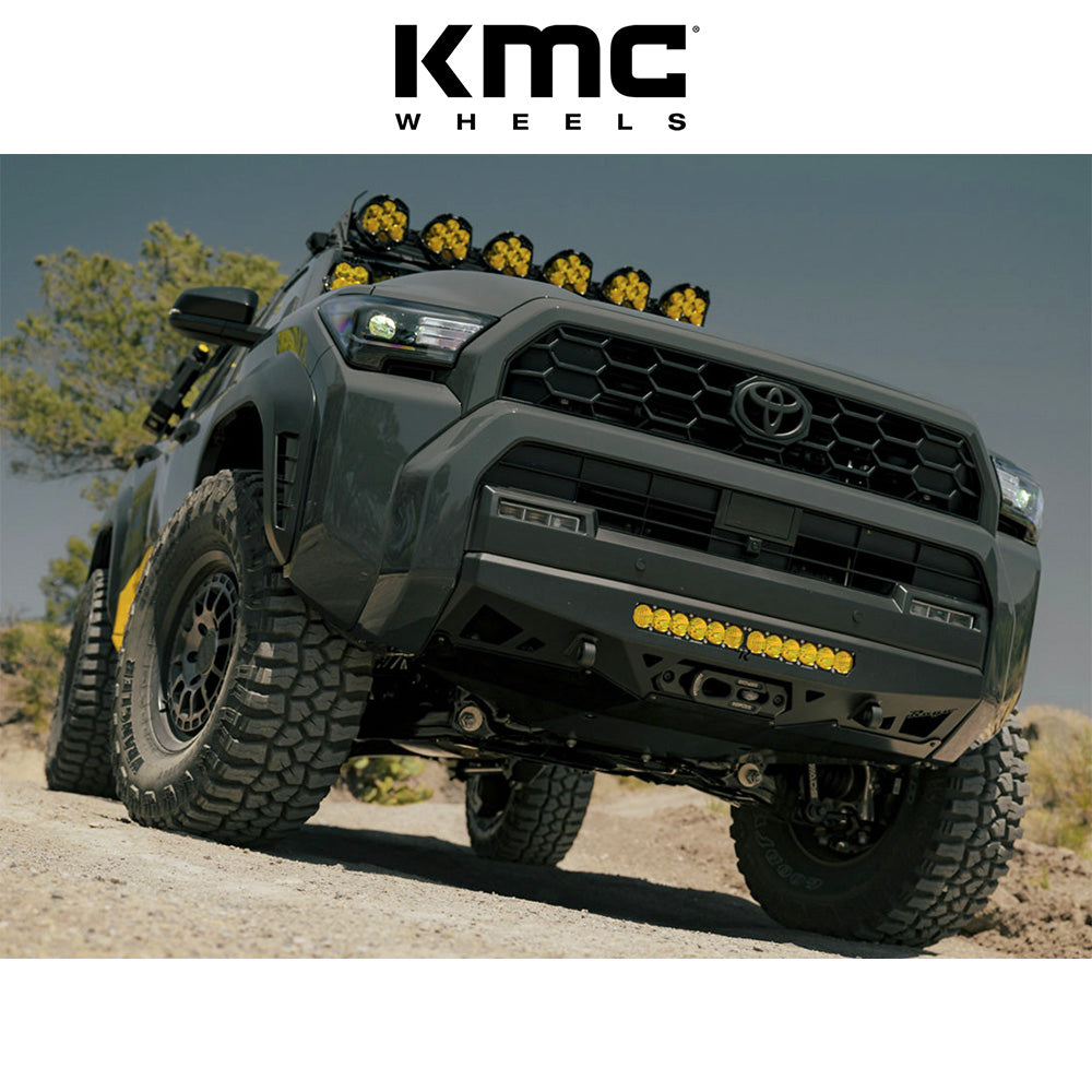 トヨタ ランドクルーザー用 KMC キャニオン 17x8J ET 35 フロント、リア サテンブラック ホイール４本セット　KMC KM719 17X8 6X5.5 S-BLK 35MM (消費税、送料込み)