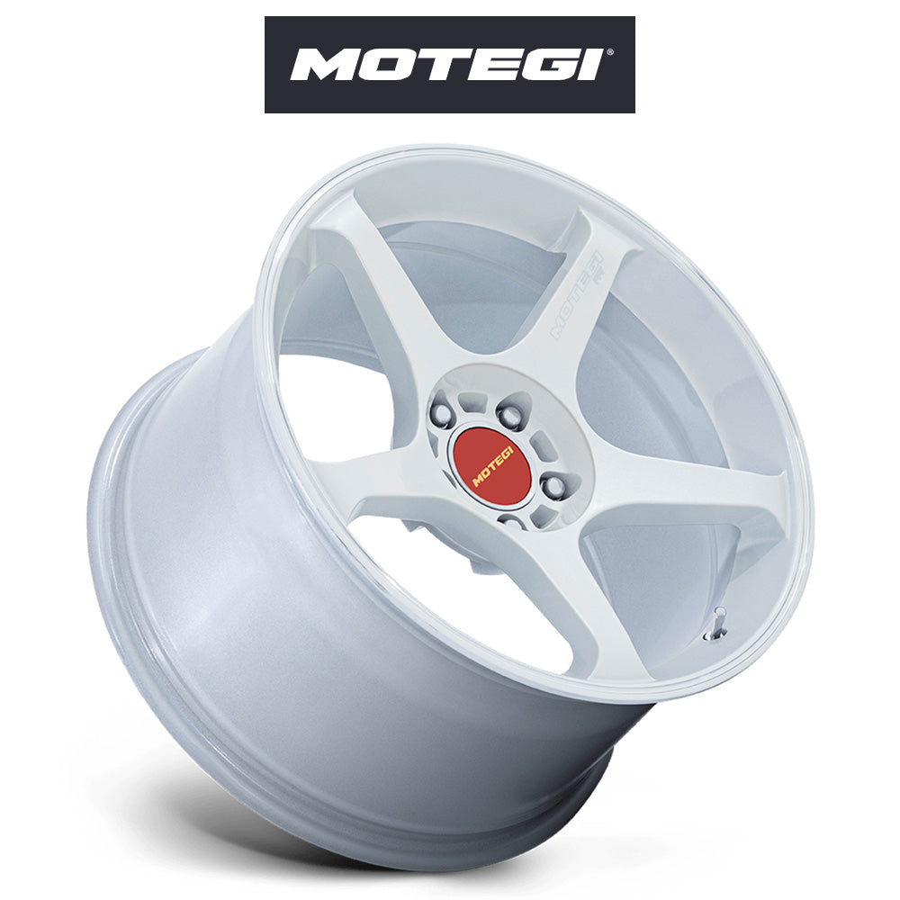 日産フェアレディＺ (Nissan Z)用 モテギ レーシング バトル５ 18x8.5J ET 22 フロント 18x9.5J ET 38 リア パールホワイト マシンドリップストライプ付きホイール４本セット Motegi BATTLE V 18X8.5 5X4.5 72 +22 MA-WHT MCH / BATTLE V 18X9.5 5X4.5 72 +38 MA-WHT MCH (送料無料)