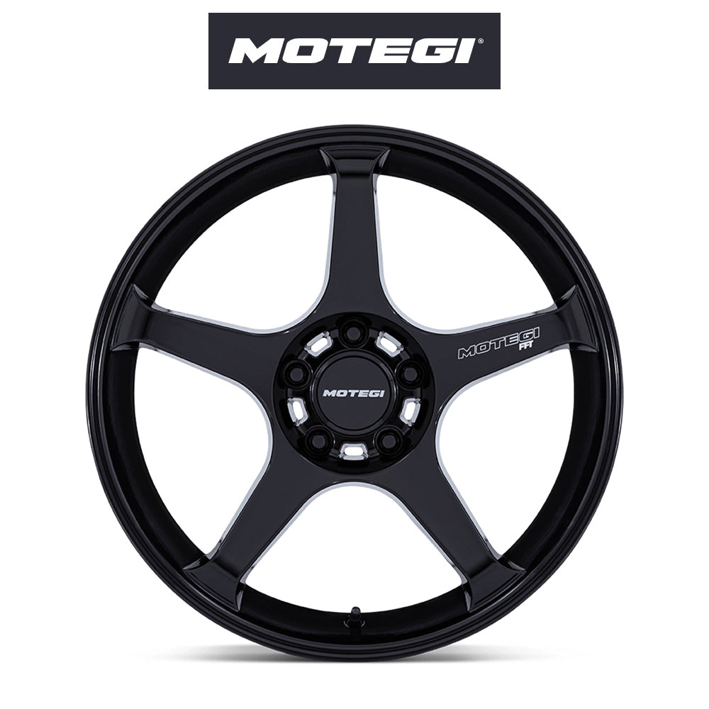 トヨタ ＧＲ８６ (Toyota GR86)用 モテギ レーシング バトル５ 18x9.5J ET 38 フロント&リア ブラックメタリック ホイール４本セット Motegi BATTLE V 18X9.5 5X100 56 +38 BLB-MTL (送料無料)