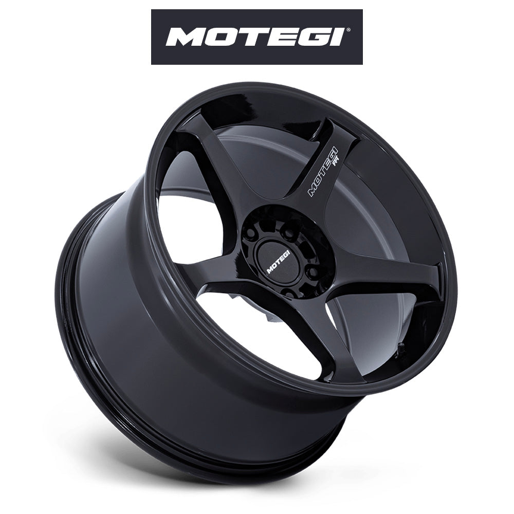 トヨタ ＧＲ８６ (Toyota GR86)用 モテギ レーシング バトル５ 18x9.5J ET 38 フロント&リア ブラックメタリック ホイール４本セット Motegi BATTLE V 18X9.5 5X100 56 +38 BLB-MTL (送料無料)