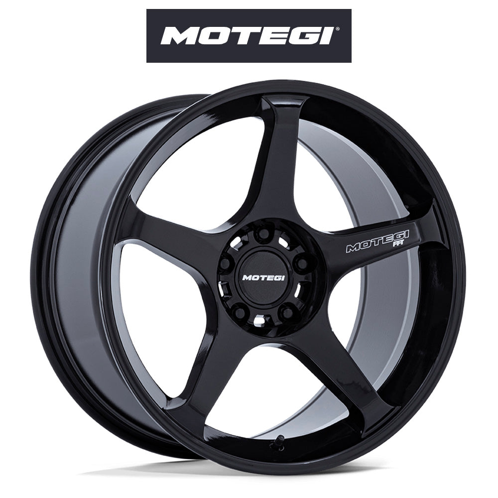 トヨタ ＧＲ８６ (Toyota GR86)用 モテギ レーシング バトル５ 18x9.5J ET 38 フロント&リア ブラックメタリック ホイール４本セット Motegi BATTLE V 18X9.5 5X100 56 +38 BLB-MTL (送料無料)