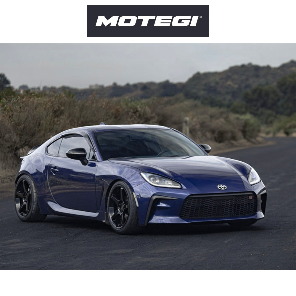 トヨタ ＧＲ８６ (Toyota GR86)用 モテギ レーシング バトル５ 18x9.5J ET 38 フロント&リア ブラックメタリック ホイール４本セット Motegi BATTLE V 18X9.5 5X100 56 +38 BLB-MTL (送料無料)