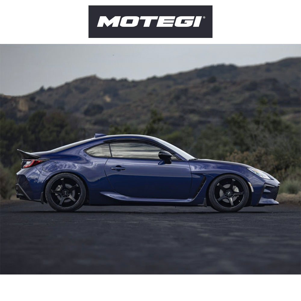 トヨタ ＧＲ８６ (Toyota GR86)用 モテギ レーシング バトル５ 18x9.5J ET 38 フロント&リア ブラックメタリック ホイール４本セット Motegi BATTLE V 18X9.5 5X100 56 +38 BLB-MTL (送料無料)