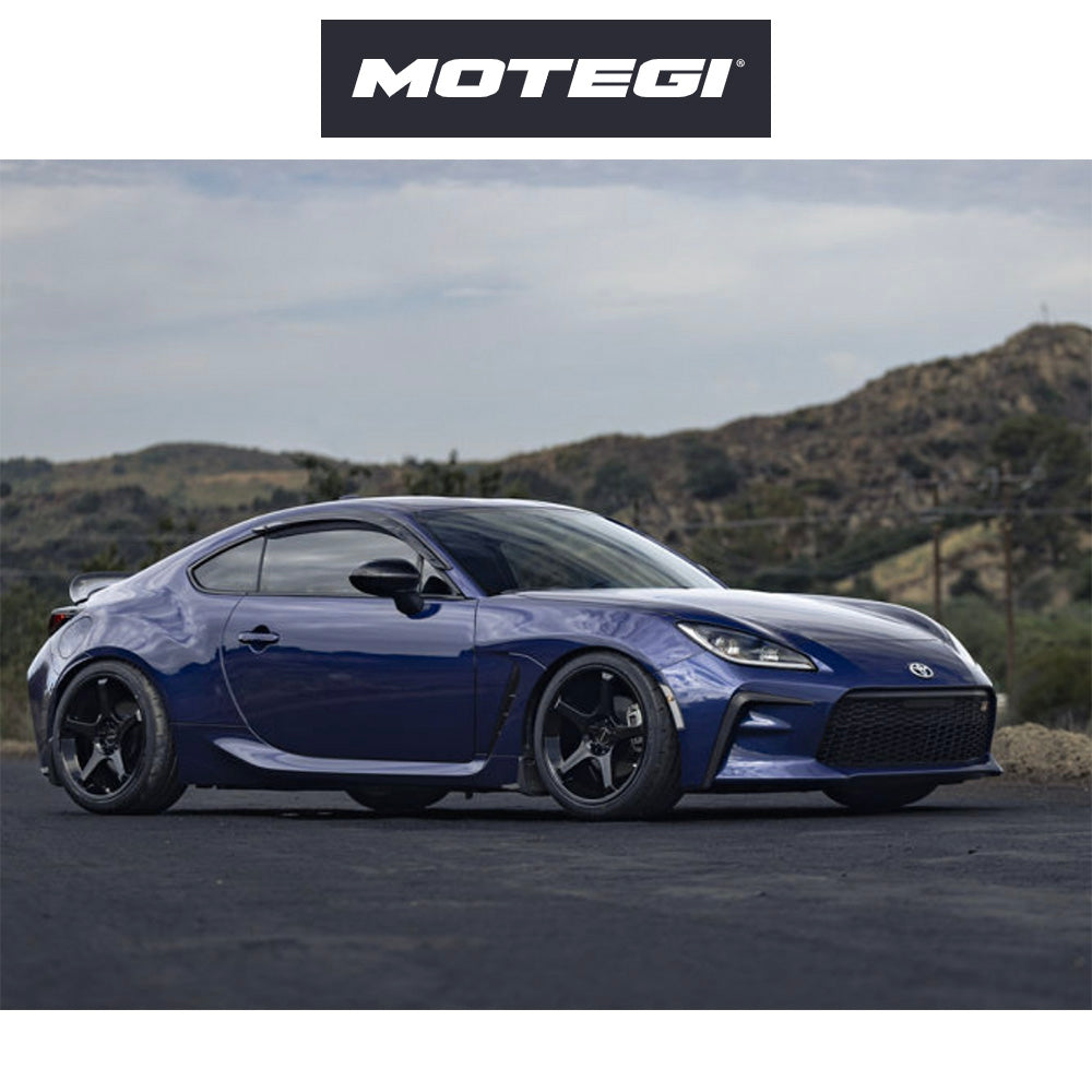 トヨタ ＧＲ８６ (Toyota GR86)用 モテギ レーシング バトル５ 18x9.5J ET 38 フロント&リア ブラックメタリック ホイール４本セット Motegi BATTLE V 18X9.5 5X100 56 +38 BLB-MTL (送料無料)