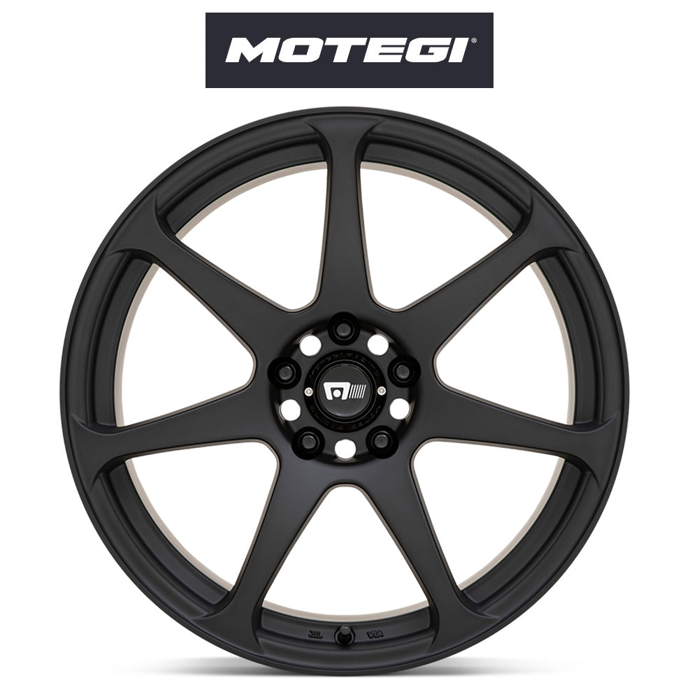 トヨタ ＧＲ８６ (Toyota GR86)用 モテギ レーシング バトル 17x8J ET 43 フロント&リア マットブラック ホイール４本セット Motegi BATTLE 17X8 5X100 72 +43 M-BLK (送料無料)