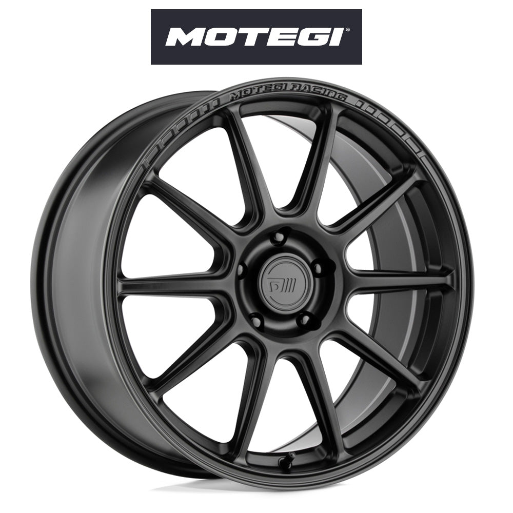 トヨタ ＧＲ８６ (Toyota GR86)用 モテギ レーシング MR140 18x8.5J ET 45 フロント&リア サテンブラック ホイール４本セット Motegi MR140 18X8.5 5X100 S-BLK 45MM (送料無料)