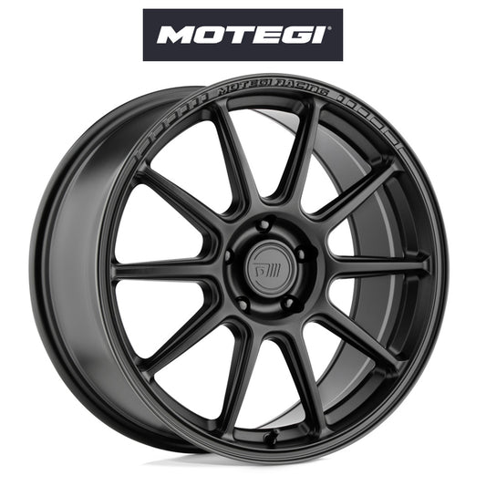 トヨタ ＧＲ８６ (Toyota GR86)用 モテギ レーシング MR140 18x8.5J ET 45 フロント&リア サテンブラック ホイール４本セット Motegi MR140 18X8.5 5X100 S-BLK 45MM (送料無料)