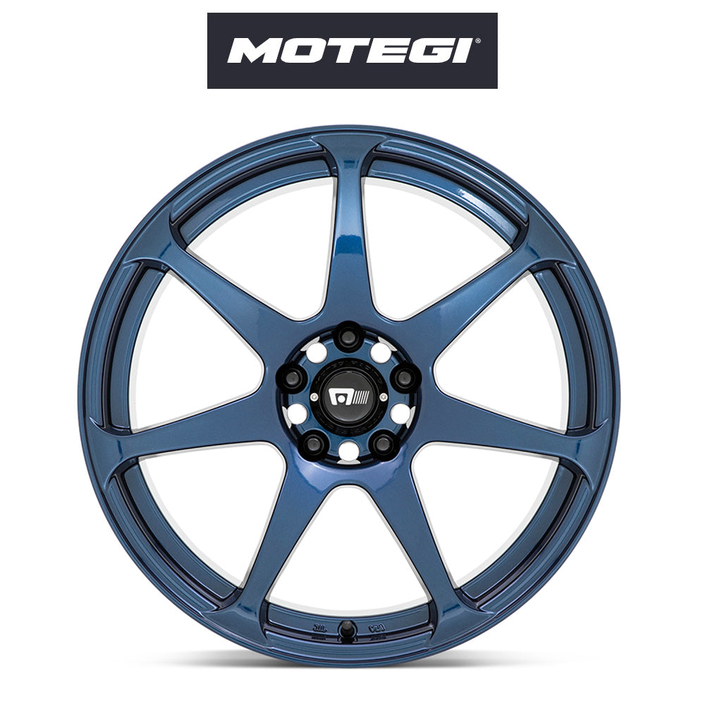 トヨタ ＧＲ８６ (Toyota GR86)用 モテギ レーシング MR154 バトル 17x8J ET 43 フロント&リア ミッドナイトブルー ホイール４本セット Motegi BATTLE 17X8 5X100 72 +43 MN-BLUE (送料無料)